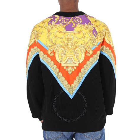 versace red jumper men|Versace barocco hoodie.